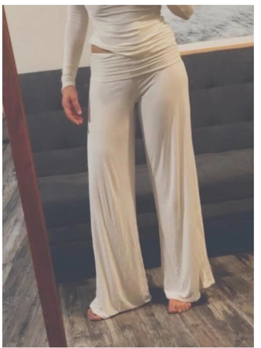 Victoria's Secret (M) Luxe Cashmere Blend Wide-Leg Pants